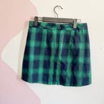 Green‎ Plaid Mini Skirt, Grunge, Punk, Y2K, Alt, Preppy, Indie Sleaze, Small Green Photo 1