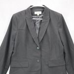 Calvin Klein Black Fish Mouth Formal Preppy Cocktail Coat Jacket Blazer 10 Photo 3