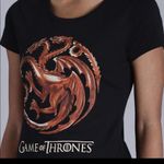 NWT Game Of Thrones Dragon Graphic Tee Black Photo 3
