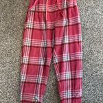Plaid Pajama Pants Pink Photo 0