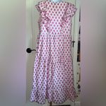 Hatley Aria Ruffle Cotton Blend Pink Midi Dress Size Medium Photo 7