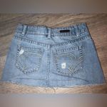 Vanity Vintage Distressed denim mini skirt 0 Blue Photo 1