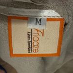 Fridaze Womens Beige Linen Mandarin Collar Button Up Tunic Top Tan Size M Photo 13