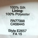 Madewell | 100% Silk Skyline Skirt Blue Geometric Print Size 2 XS Photo 6