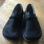 Alegria  DEN 435 BLACK LEATHER/NEOPRENE SLIP-ON SHOES. 37. Photo 1