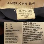 American Eagle Womens Shirt Top Blue Tiered Ruffle Button Front Size XL Photo 6