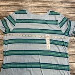 SO  Womens Striped Long Sleeve T Tee Shirt XL Extra Large Blue Teal White NWT NEW Photo 9