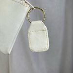 Source Unknown VTG 70s 80s White Leather Makeup Bag Travel Purse Coin Pouch Cosmetic Case NWOT Photo 4