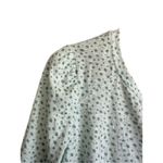 Democracy  Women's Mint Green Dot Print Elbow Sleeve Top XL Photo 3