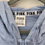 PINK - Victoria's Secret Pink Victoria’s Secret Zip Up Hooded Jacket Light Blue Size Women’s Small Photo 2