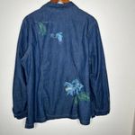 Napa Valley Floral Denim‎ Jacket Sz 1X Blue Photo 7