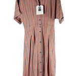 Ace & Jig  Ronnie Organic Cotton Midi Dress Size Small Sundown Photo 10