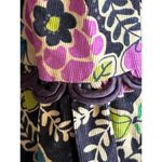 Anthropologie  FEI Womens Skirt Sz 0 Corduroy Floral Tiered Ruffle Trimmed Boho Photo 1