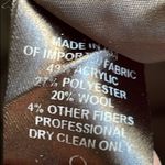 Karl Reiman Plaid Pleated Wool Blend Skirt Black Size 2 Photo 4