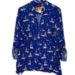 Ruby Rd womens PL holiday casual button up long sleeve Christmas vacation gifts Blue Size undefined Photo 0