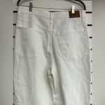 Madewell Baggy Straight White Jeans size 30 Distressed Raw Hem NWT Photo 4