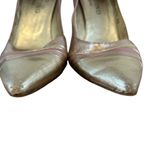 Valentino Garavani  Metallic Leather Rose Gold Heels Photo 3