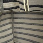 Lou & grey  By Loft Striped Zip Up Moto Jacket Size M Photo 4