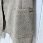 Calvin Klein Notch collar Women's Light Tan Blazer Size 10PL Photo 2