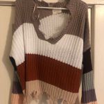 Vestique  Sweater Color Block S/M Photo 0