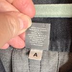 Ann Taylor  Blue Denim 3/4 Sleeve Jacket Blazer w Silver Button Detail Size Large Photo 3