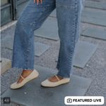 These Three Boutique  Lolly Utility Barrel Jean - Medium Wash Photo 2