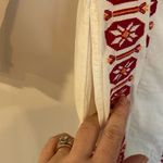 Scotch & Soda  white embroidered red with sequin tassel dress Photo 8