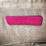 Michael Kors MICHAEL Hot Pink Zinnia Pyramid Studded Large Zip Clutch Wristlet Photo 10