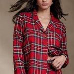 Banana Republic Factory Flannel Pajama Top size S Photo 1