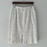 Neiman Marcus Exclusive white multi colors dota pencil skirt Photo 1