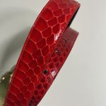 The leather shop red snake skin belt size m Size M Photo 5