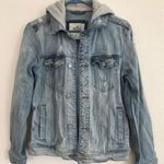 Hollister Jean Jacket Built In Hoodie Photo 0