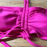 Shade & Shore  Women's Hot Pink Strappy Halter Bikini Top - Size Medium - NWT Photo 3