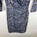Talbots  Bella Side-Drape Dress Paisley Print Woman Size P Office Career Stretchy Photo 2