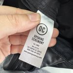 Opening Ceremony  Pants Womens Size 0 Faux Leather Zipper‎ Pocket Straight Leg Photo 5