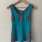 Lululemon Run Recharge Tank Top Sleeveless Teal Gray Lightweight Athletic Active Photo 0