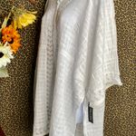 Doe & Rae ✅3/$30✅NWT  White Oversized Embroidered Cotton Swimsuit Cover-Up LARGE Photo 4