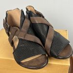 Unity In Diversity Silene New size 35 Made in Portugal leather heeled sandal Black Photo 2