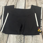 Harry Potter Women’s Hogwarts black w/white side stripes leggings Small Photo 1