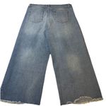 Gloria Vanderbilt Amanda Jean Light Wash High Rise Wide Leg Raw Crop Hem Denim18 Photo 2