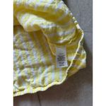 Talbots Top Womens XL Yellow White Stripe Linen Beachy Boho Coastal Lightweight Photo 5