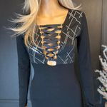 Boutique NWT Holly Lace Up Sequins Mini Dress  Photo 4
