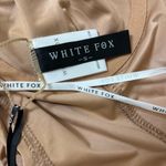 White Fox Boutique sheer Polka Dot maxi Dress in cream and White Photo 13