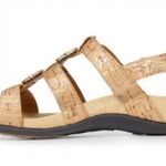 Vionic Sandals Amber Sandal Adjustable in Gold Cork w/ Beads Size 6 EUC Photo 4