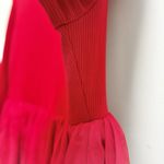 Holiday Red Tier Tulle Party Dress Whimsical Modest Christmas Festive L NWT READ Size L Photo 15