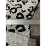 Abercrombie & Fitch Animal Print Tunic Sweater Gray/Black Women Medium Pullover Photo 5