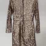 Bongo Gold Sequin Party Dress Photo 3