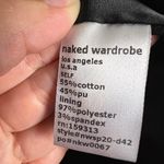 Naked Wardrobe Black Faux Leather Puff Sleeve Ruched Mini Bodycon Dress Size L Photo 11