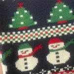 Xhilaration Santa Snowman Christmas Fair Isle Sweater Pencil Skirt Women’s Size Small Kitsch Photo 4