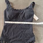 Charmo Women’s Black Scalloped Swimsuit One Piece Square Neck SPF50+ Size M NWT Size M Photo 6